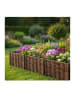 relaxdays 4 x Beeteinfassung in Braun - (B)60 x (H)30 cm