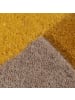 KADIMA DESIGN Wollteppich handgetuftet, geometrisch, rutschfest, Teppich Wolle in Senfgelb