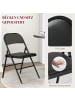 HOMCOM Klappstuhl-45L x 46B x 78H cm-Schwarz