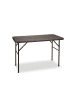 relaxdays Gartentisch Bastian in Braun - (B)121,5 x (H)74 x (T)61,5 cm