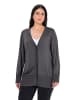 Ulla Popken Strickjacke in anthrazit melange