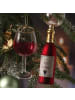 MARELIDA 2er Set Weihnachtsbaumschmuck ROTWEIN Flasche und Glas in rot