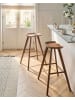 Beliani 2-tlg Barhocker CANDO in Braun