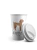 Mr. & Mrs. Panda Kaffeebecher To Go Hund Dogge mit Spruch in Weiß