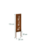 relaxdays Edelrost-Gartendeko "Moin Moin" in Braun - 85 x 28 cm