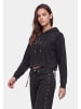 myMo ROCKS Women Hoodie in Black Stone Wash