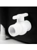 React Eisbad Tonne in Schwarz 80x73x80cm