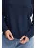 PULZ Jeans Strickpullover PZSARA ONeck Box Pullover - 50206085 in blau