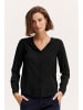 Fransa Blusenshirt in schwarz