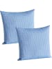 Erwin Müller Baumwollmischung Kissenhülle 2er-Pack in blau