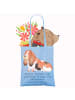 Mr. & Mrs. Panda Uni Tasche Basset Hound Freund mit Spruch in Sky Blue