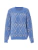 ebeeza Damen Strickpullover in Denim Blau