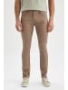 DeFacto Stoffhose SLIM FIT in Hellbraun