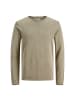 Jack and Jones Strickpullover JJELEO Knit Crew Neck in Beige