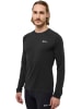 Jack Wolfskin Rundhals Langarmshirt für Herren in Schwarz