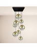 s.LUCE XL Galerieleuchte Progress 8-flammig mit Modular Baldachin in Gold
