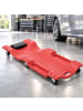 relaxdays Rollbrett Werkstatt in Rot - (B)48 x (H)12 x (T)102 cm