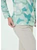 GOLDNER Sweatshirt Sweatshirt in salbei / gemustert