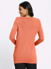 Sieh an! Longpullover in papaya