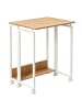 relaxdays Schreibtisch "klappbar" in Natur/ Weiß - (B)60 x (H)75 x (T)50 cm