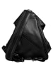 Bruno Banani Rucksack echt Leder in schwarz