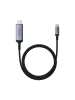 Baseus Baseus BS-OH064 8K 60Hz USB-C – HDMI-Kabel 1,5 m – Schwarz in Schwarz