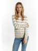 usha BLUE LABEL Damen Strickpullover in Stein Wollweiss