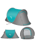 COFI 1453 NILS Campingzelt Automatik-Zelt – 220×120?cm mit UV-Schutz & in Türkis