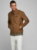 Jack & Jones Kunstleder Jacke Biker Blouson Bomber Übergangsjacke JJEROCKY in Hellbraun