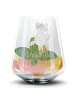 Mr. & Mrs. Panda Blümchentail Glas Robbe Sherlock ohne Spruch in Transparent