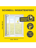 EASYmaxx Moskitonetz 4er-Set 110x130cm weiß 12 Magnetbefestigung für Fenster Transparent