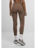 Urban Classics Leggings in mocca brown