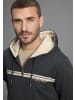 Bruno Banani Sweatjacke in anthrazit  melange