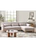 Beliani Ecksofa SIMOS in Grau/Braun - (W) 264 x (H) 80 x (L) 82 cm linksseitig