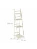 relaxdays Blumentreppe in Weiß - (B)41 x (H)160 x (T)50 cm