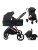 BeBelissimo 3 in 1 Kinderwagen Set Kombikinderwagen - CAVO in Schwarz