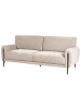 Beliani 3-Sitzer Sofa SKARO in Beige/Schwarz - (W) 214 x (H) 87 x (L) 89 cm