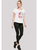 F4NT4STIC Long Cut T-Shirt David Bowie  Mono Stare in weiß