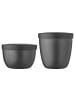 Mepal 2er Set Snackpots Ellipse in 350 & 500 ml in Nordic Black