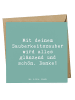 Mr. & Mrs. Panda Briefkarte Spruch Reinigungskraft Zauber mit Sp... in Meeresbrise