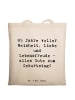 Mr. & Mrs. Panda Schultertasche Spruch 85. Geburtstag Weise mit ... in Creme