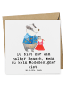 Mr. & Mrs. Panda Grußkarte Modedesigner Herz mit Spruch in Weiß
