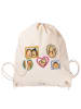 Mr. & Mrs. Panda Stoffrucksack Igel Familie ohne Spruch in Creme