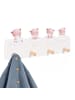 relaxdays Kindergarderobe in Grau/ Braun - (B)40 x (H)20 x (T)5,5 cm