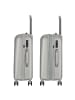 Polestream Moonrock 4 Rollen Kofferset 3-teilig mit Dehnfalte in silver brushed