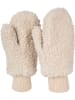 styleBREAKER Teddyfleece Fausthandschuhe in Beige