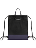 DuDu Rucksack Leder 42 cm in schwarz