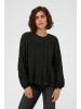 Kaffe Langarm-Bluse KAaria Regular fit in Black Deep