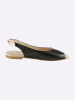 Heine Slingballerina in schwarz-sand