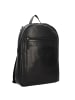 Greenburry Pure Black Daypack Leder 46 cm Laptopfach in black